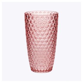 Diamond Cut Acrylic Glasses Drinking Set of 4 (19oz), Plastic Drinking Glasses, BPA Free Cocktail Glasses, Drinkware Set, Drinking Water Glasses