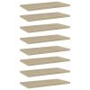 Bookshelf Boards 8 pcs Sonoma Oak 15.7"x7.9"x0.6" Engineered Wood