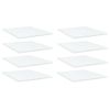 Bookshelf Boards 8 pcs White 15.7"x19.7"x0.6" Engineered Wood