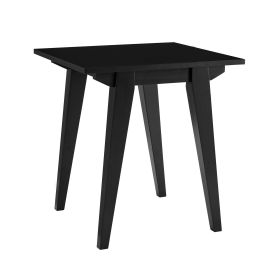 Japandi Minimal Solid Wood Side Table â€“ Black