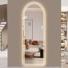 65" x 21" Arch Design LED Full Length Mirror ,Dimmable, High Definition & Explosion-Proof