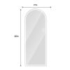 65" x 21" Arch Design LED Full Length Mirror ,Dimmable, High Definition & Explosion-Proof