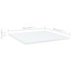 Bookshelf Boards 8 pcs White 15.7"x15.7"x0.6" Engineered Wood