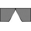 VEVOR Garage Door Screen, 16 x 7 ft for 2 Cars, 5.2 lbs Heavy-Duty Fiberglass Mesh for Quick Entry with Self Sealing Magnet and Weighted Bottom