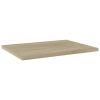 Bookshelf Boards 4 pcs Sonoma Oak 15.7"x11.8"x0.6" Engineered Wood