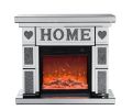 W 46" X D 12.6 X H 41 " Acrylic diamond mirror fireplace cabinet, TV fireplace cabinet