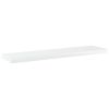Bookshelf Boards 8 pcs High Gloss White 15.7"x3.9"x0.6" Engineered Wood