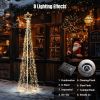 9 Ft Solar Christmas Cone Tree Light