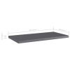Bookshelf Boards 8 pcs High Gloss Gray 15.7"x7.9"x0.6" Engineered Wood
