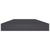 Bookshelf Boards 4 pcs Gray 15.7"x3.9"x0.6" Engineered Wood