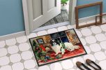 NEW Japanese Chin Cozy Christmas Doormat Front Door Mat Indoor Outdoor Rugs for Entryway, Non Slip Washable Low Pile, 18H X 27W