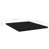 Bookshelf Boards 8 pcs Black 15.7"x19.7"x0.6" Engineered Wood