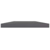 Bookshelf Boards 4 pcs High Gloss Gray 15.7"x7.9"x0.6" Engineered Wood