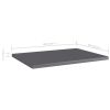 Bookshelf Boards 4 pcs High Gloss Gray 15.7"x11.8"x0.6" Engineered Wood