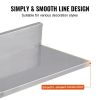 VEVOR 8.6" x 16" Stainless Steel Shelf, Wall Mounted Floating Shelving with Backsplash, 44 lbs Load Capacity Commercial Shelves