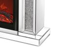 W 47 inch X D 12.6 inch X H 41.7 inch Acrylic diamond mirror mantelpiece, separate mantelpiece Built-in filling: acrylic high imitation drill
