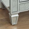 W 57" X D 15 " X H 25.6" Flash silver combination TV fireplace cabinet