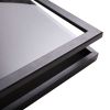 Jersey Frame Display Case with Lengthened Hanger for Baseball Basketball Football Hockey Sport Shirt and Uniform;  Black