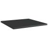 Bookshelf Boards 4 pcs High Gloss Black 15.7"x15.7"x0.6" Engineered Wood