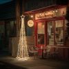 9 Ft Solar Christmas Cone Tree Light