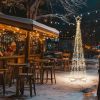 9 Ft Solar Christmas Cone Tree Light