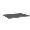 Bookshelf Boards 8 pcs High Gloss Gray 15.7"x11.8"x0.6" Engineered Wood