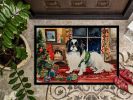NEW Japanese Chin Cozy Christmas Doormat Front Door Mat Indoor Outdoor Rugs for Entryway, Non Slip Washable Low Pile, 18H X 27W