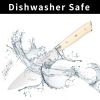 16 Piece German Stainless Steel Knife Set With Block, ABS Ergonomic Handle Chef Knives, Sharpener and Shears for Chopping, Slicing and Cutting