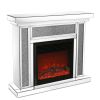 W 47 inch X D 12.6 inch X H 41.7 inch Acrylic diamond mirror mantelpiece, separate mantelpiece Built-in filling: acrylic high imitation drill
