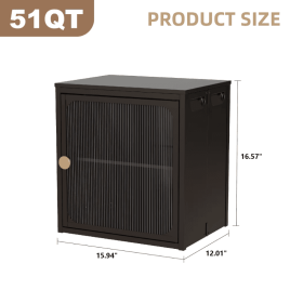 Single Sturdy  Convenient Fordable Cabinet, Durable Steel-Wood Combo With Anti-Slip Design  Quick Fold  Install, Easy To DIY Storage Container With Do (Color: Black)