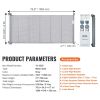 VEVOR Retractable Baby Gate, 34.2" Tall Mesh Baby Gate, Extends up to 76.8" Wide Retractable Gate for Kids or Pets